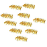 10Pcs Golden Festive Gar for Christmas Party Decor Reusable Lightweight Decoration