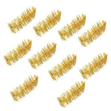 10Pcs Golden Festive Gar for Christmas Party Decor Reusable Lightweight Decoration