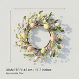 Year Round Seasonal Wreath for Front Door Home Wall Hanging, Fall and Christmas Holiday Decorations with Berries for Outdoor Display