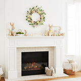 Year Round Seasonal Wreath for Front Door Home Wall Hanging, Fall and Christmas Holiday Decorations with Berries for Outdoor Display