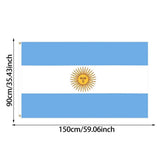 3x5 Ft Large Argentina National For Outside Double Side With Brass Eyelets For Party Party Bar Garden Indoor Outdoor round Flat Strong Thin with Hole Outdoor Banners for Seasons 28 X 40 College