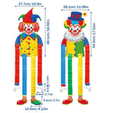 2 Piece Carnival Hanging – With Retractable Feet For Carnival Celebrations Festive Party For Walls & Ceilings Ideal For Circus Themed Events Christmas Centerpieces Decorations Swing Penguin Car
