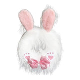 Bunny With Long Ears Hanging Prop For Themed Party White Winter Door for outside Indoor Christmas Winter Door Signs Christmas Real for Kitchen Summer Door