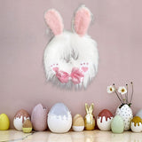 Bunny With Long Ears Hanging Prop For Themed Party White Winter Door for outside Indoor Christmas Winter Door Signs Christmas Real for Kitchen Summer Door