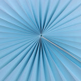 6Pcs Blue Paper Flowers Fan for Party Decoration Reusable Lightweight Design