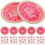 Pink Paper Tableware, Birthday Party Supplies, Portable and Attractive