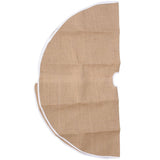 Khaki Christmas Tree Skirt Comfortable Texture for Holiday Decor