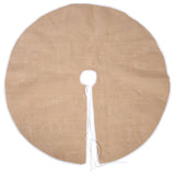 Khaki Christmas Tree Skirt Comfortable Texture for Holiday Decor