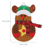 Silverware Holder For Christmas Kitchen Suit Silverware Holders Non-woven Fabric 6Pcs
