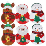 Silverware Holder For Christmas Kitchen Suit Silverware Holders Non-woven Fabric 6Pcs