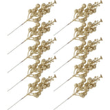 10 Pcs Artificial Christmas Berry Stems in for Holiday Tree and Wreath Decoration