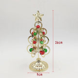 Golden Desktop Christmas Tree, Lightweight and Portable, Ideal for Indoor Decoration