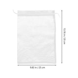 White Reusable Cloth Drawstring Pouches for Party Favors, Bags, Packaging, and Storage Solutions