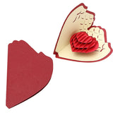 Valentine's Day Card Red 3D Memory Creative Greeting for Lovers