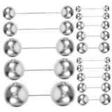 Shiny Silver Ball Cake Decorations for Party and Celebration Cakes 108Pcs