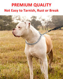 Dog Collar Slip Collar Metal Collar Chewproof P Collar Heavy Chain Dog Training Collar Choke Collar Adjustable