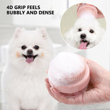 Dog Bath Brush,Dog Steam Brush,Pet Shampoo Massage Dispenser Grooming Shower Brush for Short Long Haired Dogs-2pcs