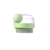 Dog Bath Brush,Dog Steam Brush,Pet Shampoo Massage Dispenser Grooming Shower Brush for Short Long Haired Dogs-2pcs