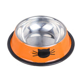 Cat Bowl Pet Bowl Water Bowl with Non-Slip Rubber Base Small Pet Bowl Cat Feeding Bowls Set of 2 (Multicolor)