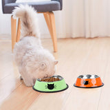 Cat Bowl Pet Bowl Water Bowl with Non-Slip Rubber Base Small Pet Bowl Cat Feeding Bowls Set of 2 (Multicolor)