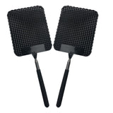 2pcs Telescopic Fly Swatter,Retractable Plastic Fly Swatter Racket with Stainless Steel Rod Suitable for Home Office
