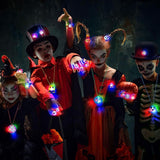Halloween Party Favors for Kids, 38PCS Halloween Light Up Toys including Necklaces Rings Bracelets Brooches, Glow in the Dark Halloween Toys Bulk, Halloween Goodie Bag Fillers