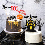 22 PCS Halloween Cake Topper Cupcake topper Haunted House Cake Topper Halloween Cake Decoration Ghost Cake Decoration Pumpkin Cupcake Decoration for Wizard Party Ghost Party Spider Party
