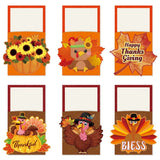 18 Pieces Thanksgiving Cutlery Holders Silverware Paper Pocket Pouch Turkey Tableware for Thanksgiving Turkey Party Autumn Fall Harvest Table Decorations 6 designs