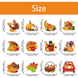 24Pcs Thanksgiving Cupcake Toppers, Thanksgiving Cake Decoration, Maple Turkey Pumpkin Cake Picks, Fall Cupcake Toppers, Thanksgiving Party Decorations