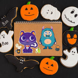 24 Sheets Halloween Party Game Stickers for Kids Halloween Make a Face Stickers, Halloween DIY Stickers