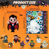 32 PCS Halloween Stickers for Kids Make a Face DIY Halloween Stickers Make Your Own Halloween Character Mix and Match Stickers Sheets Decorations Supplies Gifts Halloween Party Favors