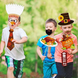 25 Pcs Thanksgiving Day Photo Booth Props Funny Turkey Selfie Photobooth Props，Creative Photography Festival Party Decoration Supplies for Happy Thanksgiving Party Favors DIY