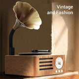 Retro Gramophone Shape Bluetooth Speaker Portable Box Wireless Speaker Outdoor for Sound System TF FM Radio Music MP3