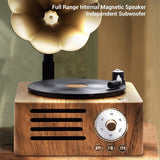 Retro Gramophone Shape Bluetooth Speaker Portable Box Wireless Speaker Outdoor for Sound System TF FM Radio Music MP3