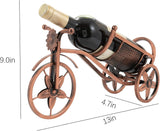Tabletop Wine Rack, Wine Bottle Holder Single Bottle Bike Shaped, Freestanding Countertop Wine Rack and Wine Bottle Storage