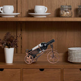 Tabletop Wine Rack, Wine Bottle Holder Single Bottle Bike Shaped, Freestanding Countertop Wine Rack and Wine Bottle Storage