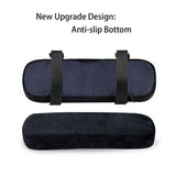 Chair Armrest Pads (2 Pack), Memory Foam Home/Office Chair Arm Rest Covers Comfy Computer Gaming Chair Cushion Removable
