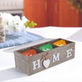 Wood Tea Box, Tea Bag Organizer with Lid, Tea Storage Chest Wooden Box Clear Sampler Assortment Box