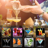 Cocktail Shaker Set, 23-Piece Boston Stainless Steel Bartender Kit with Acrylic Stand & Cocktail Recipes Booklet, Professional Bar