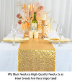 10 Pieces-12 x108 Gold-Sequin-Table-Runners Wedding Party Catering Event Gold Table Runner Gold Christmas Decoration Glitter