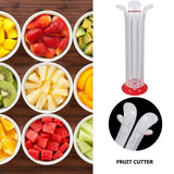 2pcs Strawberry Slicer Grape Slicer, Small Tomato And Cherry Slicer fruit Salad Making Pizza Fruit Dispenser