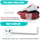 Floating Shoe Display Shelves for Wall Mount Set of 6 -Clear Acrylic Floating Shelves for Showcase Sneaker Collection or Shoes Box