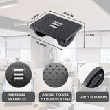 Ergonomic Foot Rest Under Desk at Work, Rocking Foot Stool Footrest, Footrest with Foot Massage ,Promote Leg Circulation(White)