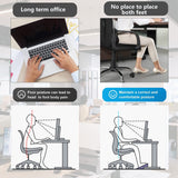 Ergonomic Foot Rest Under Desk at Work, Rocking Foot Stool Footrest, Footrest with Foot Massage ,Promote Leg Circulation(White)