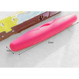 Creative Toothbrush Holder Bathroom Accessories Toothbrush Case Holder Camping Portable Cover (Blue + Green + Pink + Rose Red)