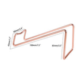 4Pcs Simple Wine Rack, Tabletop Wine Display Rack Wine Bottle Holder, Gift for Kitchen Home Decoration (Rose Gold)