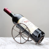 Countertop Wine Rack - Wine Holder for Wine Storage - Red Bronze Metal Wine Rack - Wine Racks Countertop - Small Wine Rack