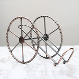 Countertop Wine Rack - Wine Holder for Wine Storage - Red Bronze Metal Wine Rack - Wine Racks Countertop - Small Wine Rack