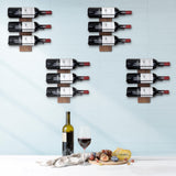 Wine Rack Wall Mounted | Solid Pine Wood & Metal Wall Wine Rack | Stylish 12 Bottle Wine Rack | Versatile Display