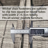 10 Pieces Outdoor Patio Furniture Clips Sectional Couch Sofa Funiture Clips Wicker Rattan Furniture Alignment Connector Wicker
